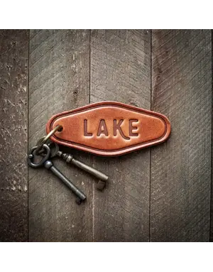Lake Leather Keychain