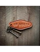Up North Leather Keychain