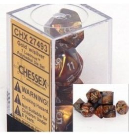 Chessex CHX27493 Lustrous Gold with Silver 7-Set