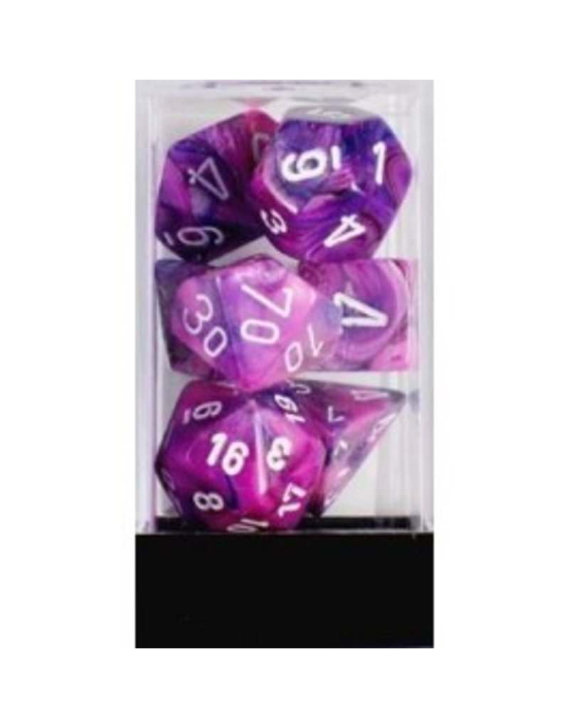 Chessex CHX27457 Festive Violet with White 7-Set