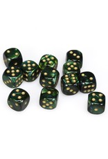 Chessex CHX27615 Scarab Jade with Gold 16mm 36-Set