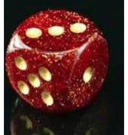 Chessex 7 Die Set - Glitter Ruby/Gold