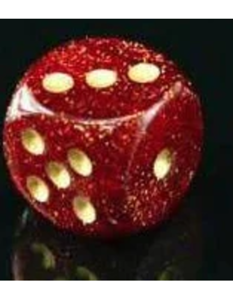 Chessex 7 Die Set - Glitter Ruby/Gold