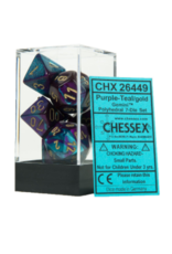 Chessex 7 Die Set - Gemini Purple-Teal/Gold