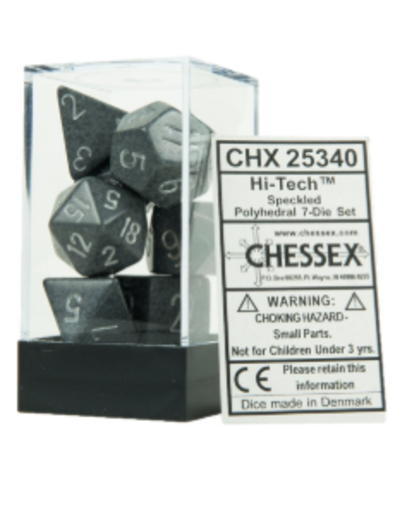 Chessex 7 Die Set - Speckled Hi-Tech