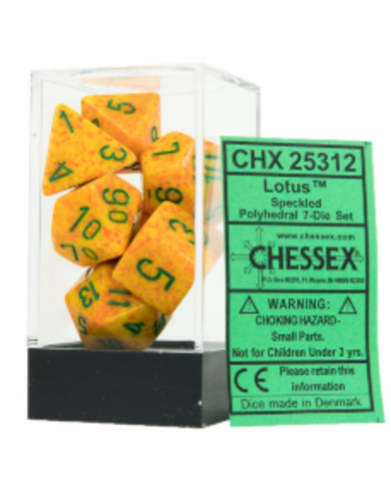 Chessex 7 Die Set - Speckled Lotus