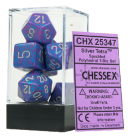 Chessex chx25347  Silver Tetra Speckled 7 Set