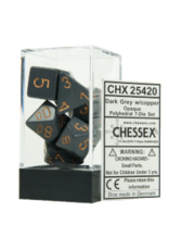 Chessex 7 Die Set - Opaque Dusty Green/Copper