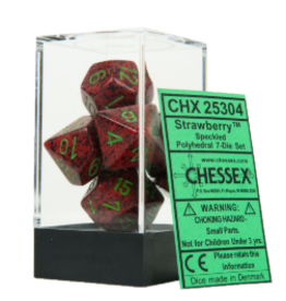 Chessex CHX25304  7 die set Strawberry