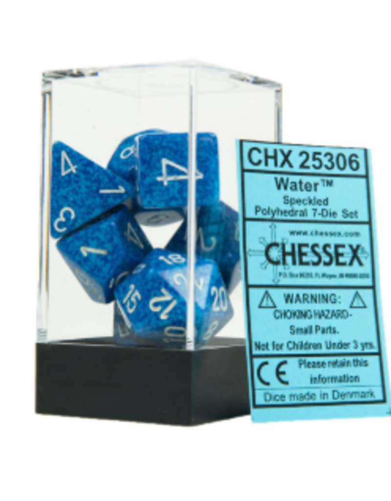 Chessex 7 Die Set - Speckled Water