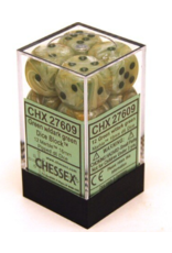 Chessex D6 Block - 16mm - Marble Green/Dark Green