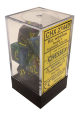 Chessex 7 Die Set - Festive Rio/Yellow