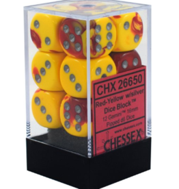 Chessex CHX26650  d6Cube16mmGemini#5 RDYEwh