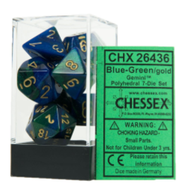Chessex CHX26436  7-setCubegemini#3 BuGR gd