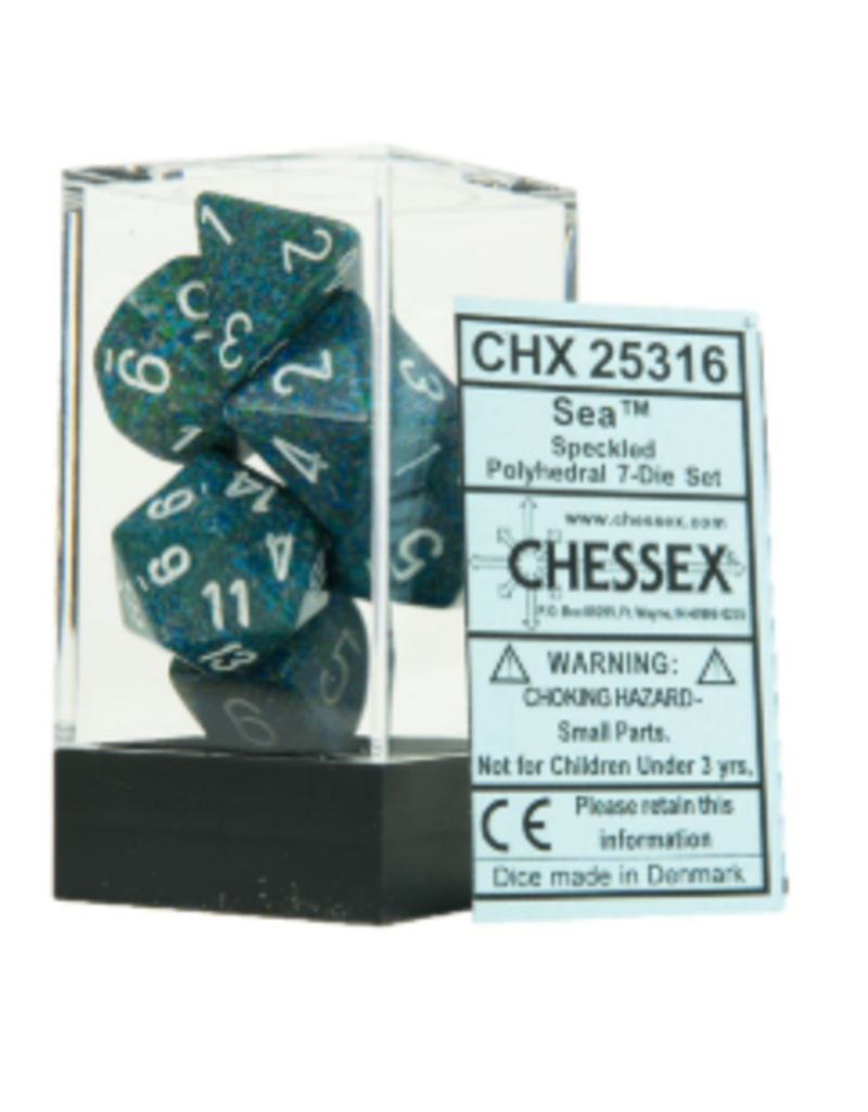 Chessex 7 Die Set - Speckled Sea
