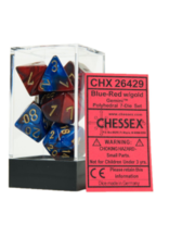 Chessex 7 Die Set - Gemini Blue-Red/Gold