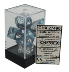 Chessex CHX27490  7-set Cube Lustrous Slate