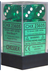 Chessex CHX23605 Translucent Green D6 16mm