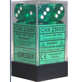 Chessex CHX23605 Translucent Green D6 16mm