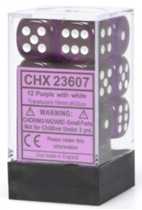 Chessex CHX23607 d6Cube16mmTR PUwh(12)