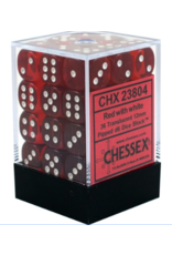 Chessex CHX23804 Translucent Red D6 Qty 36