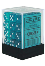 Chessex CHX23815 Teal w/ white Translucent 12mm d6