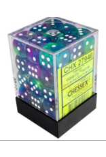 Chessex CHX27946 12mm D6 Block Festive Waterlily w/white