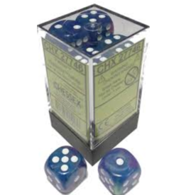 Chessex CHX27746 16mm D6 Block Festive Waterlily w/white