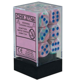 Chessex CHX27744 16mm D6 Block Festive Pop Art /Blue