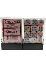 Chessex CHX27944 12mm D6 Dice Block Festive Pop Art /Blue