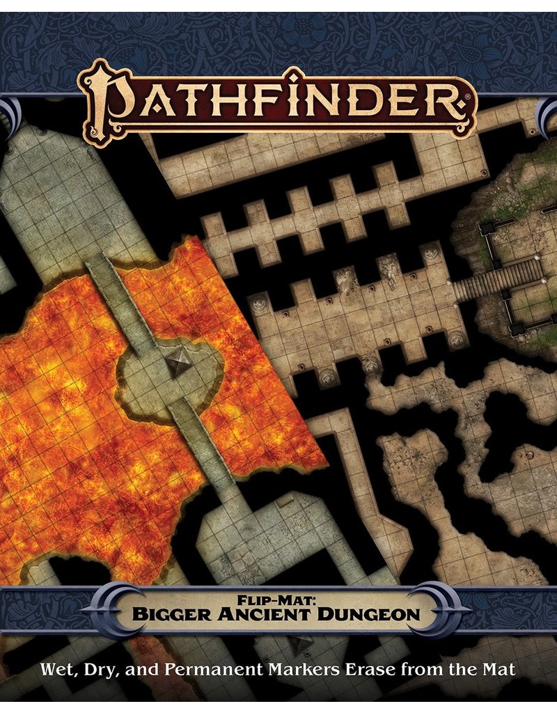Paizo Pathfinder Flip-Mat Bigger Ancient Dungeon