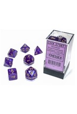Chessex 7 Die Set - Borealis Royal Purple/gold Luminary