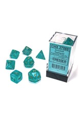 Chessex 7 Die Set - Borealis Teal/gold Luminary