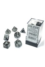 Chessex 7 Die Set - Borealis Light Smoke/silver Luminary