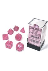 Chessex 7 Die Set - Borealis Pink/silver Luminary