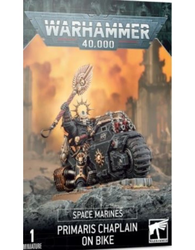 Games Workshop WH40k Space Marines Primaris Chaplain on Bike