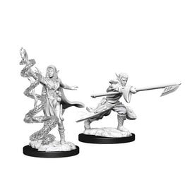 Wizkids MTG Unpainted Miniatures Joraga Warcaller & Joraga Treespeaker 90181