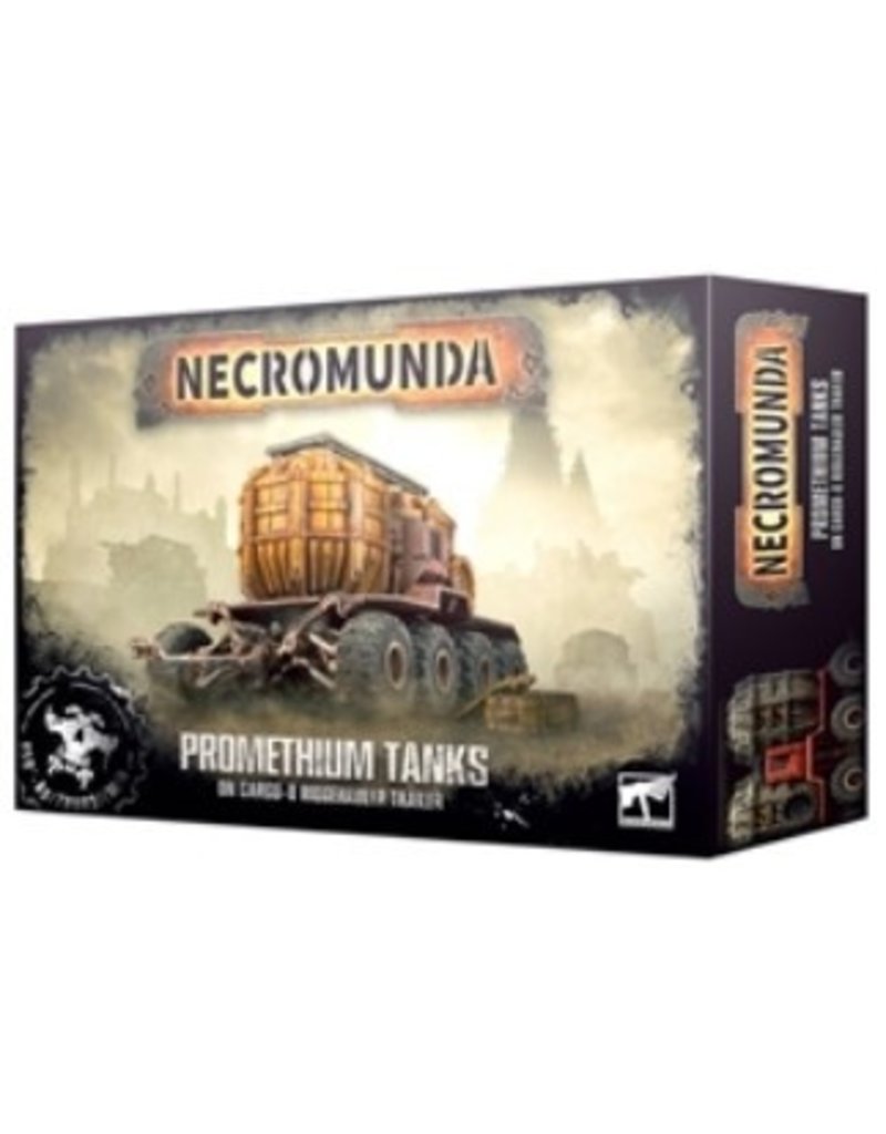 Games Workshop Necromunda Promethium Tanks On Cargo-8 Ridgehauler Trailer