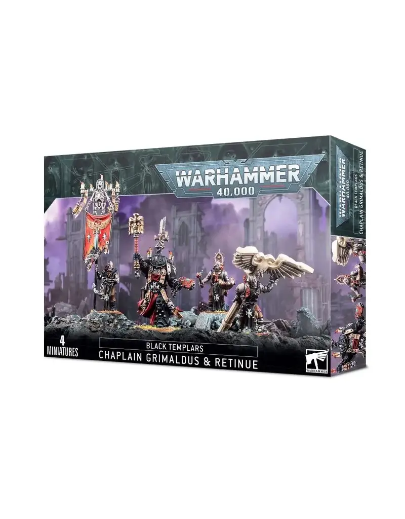 Citadel WH40k Black Templars: Chaplain Grimaldus & Retinue