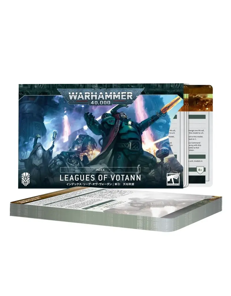 Games Workshop Warhammer 40k Index Leagues of Votann Datacards