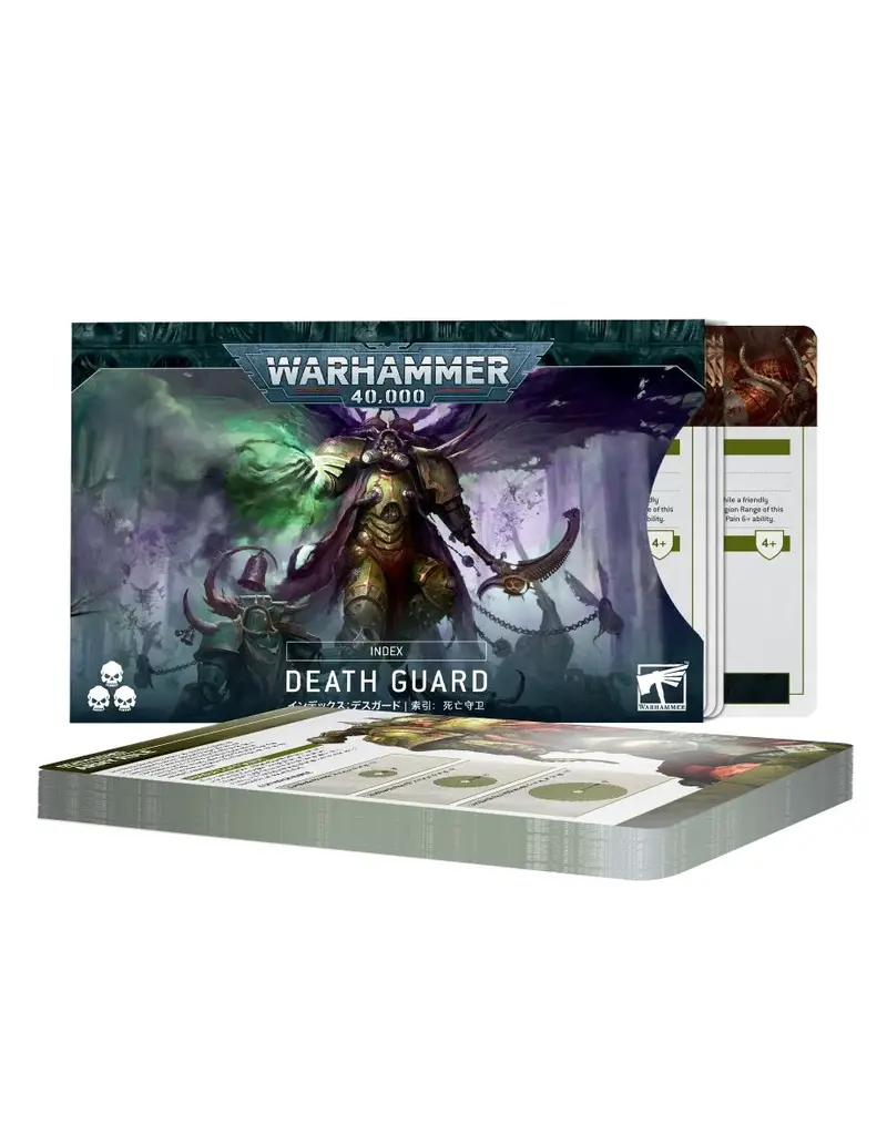 Games Workshop Warhammer 40k Index Death Guard Datacards