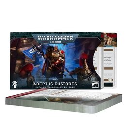 Games Workshop Warhammer 40k Index Adeptus Custodes Datacards