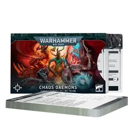 Games Workshop Warhammer 40k Index Chaos Daemons Datacards