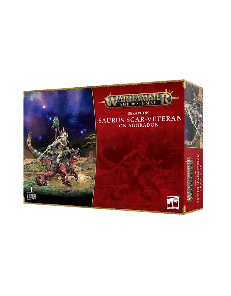 Games Workshop WH AOS Seraphon: Saurus Scar-Veteran on Aggradon