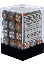 Chessex D6 Block - 12mm - Gemini Copper/Steel