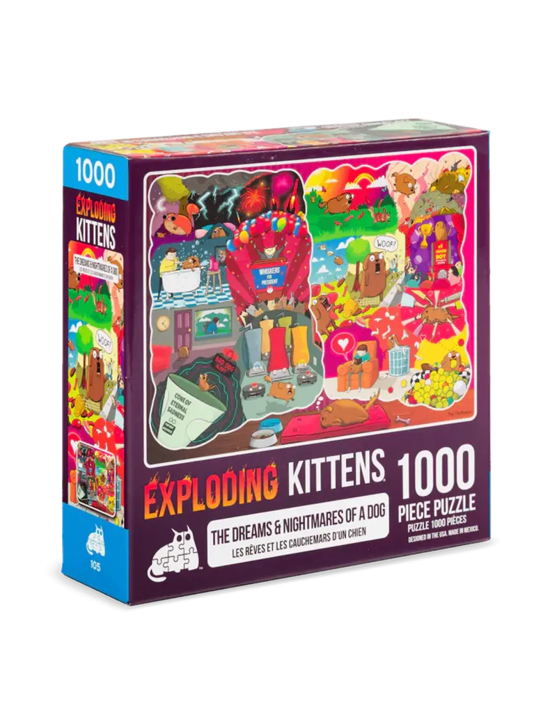 exploding kittins Puzzles Exploding Kittens Dreams and Nightmares of a Dog