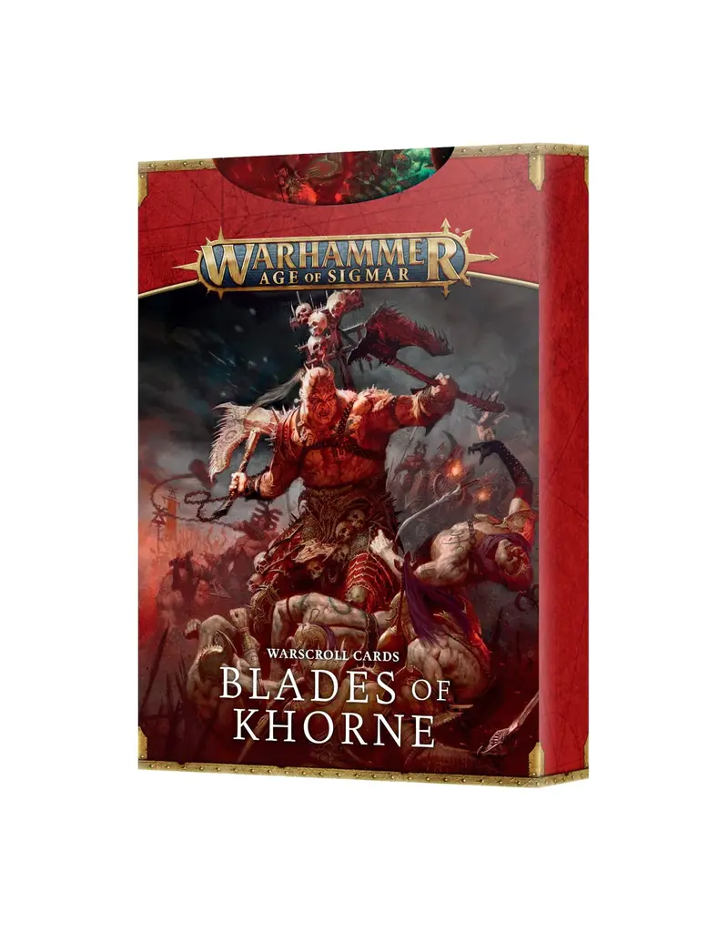 Games Workshop WH AOS Warscroll Cards: Blades of Khorne