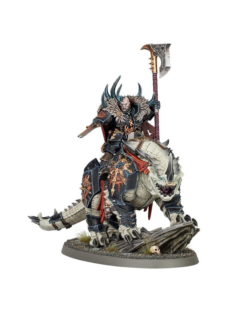 Games Workshop Age of Sigmar Slaves to Darkness Chaos Lord on Karkadrak