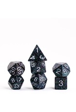 Metallic Dice Games Resin Poly Dice  Set: Astro Mica
