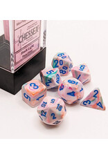 Chessex Festive Mini 7 Die Set Pop Art Blue